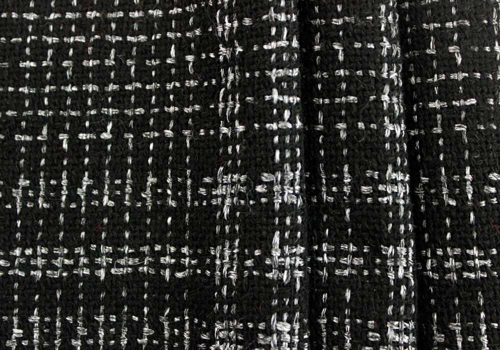 Variegated Pewter Greys Wool Plaid