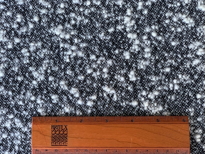 Balenciaga Nubby Black & White Wool Bouclé (Made in Spain)