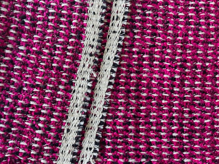 Fuchsia Fireworks Cotton Blend Bouclé (Made in Italy)