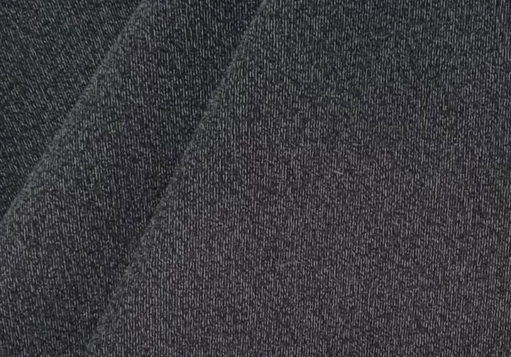 Anthracite Grey Twill Wool Blend Coating (Made in Italy)
