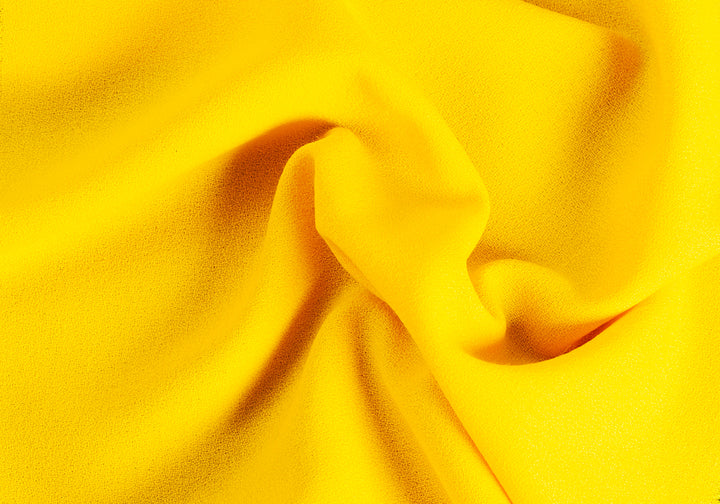 Chrome Yellow Wool Crepe