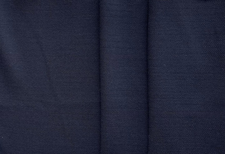 Luigi Boggio Casero Indigo Ink Blue Wool Crepe (Made in Italy)