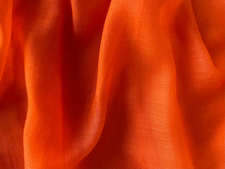 Loro Piana Elegant Sheer Tangerine Cashmere (Made in Italy)