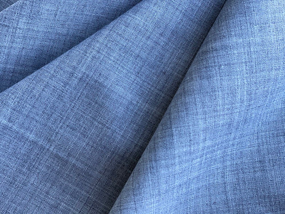 Chic Grey Mélange Stretch Wool  (Made in Italy)