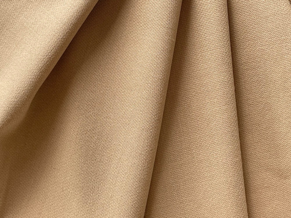 Lighter Weight Classic Camel Stretch Wool Tricotine