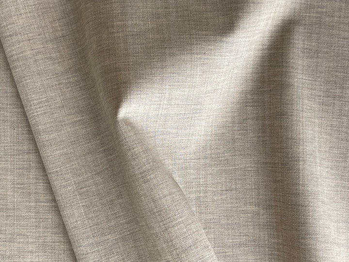 Lighter Weight Heathered Oatmeal Stretch Wool (Made in Italy)