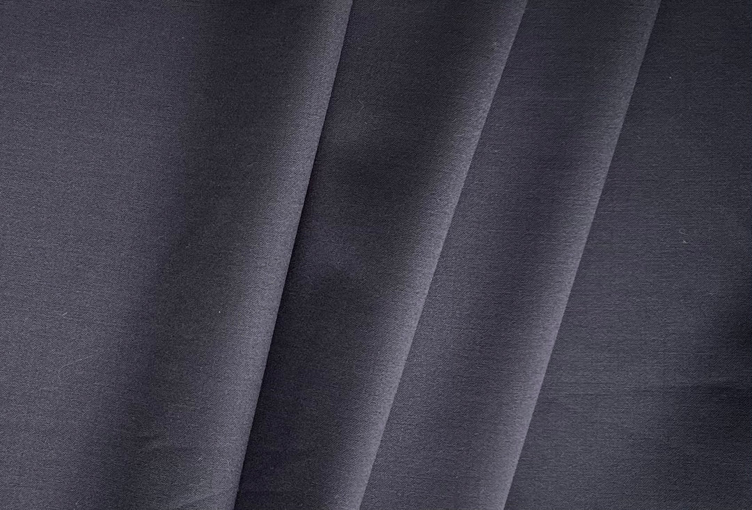 Handsome Inky Grey Stretch Wool (Made in Italy)