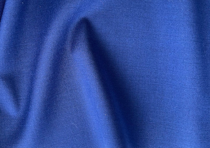 Dramatic Cobalt Stretch Wool Twill (Made in Italy)