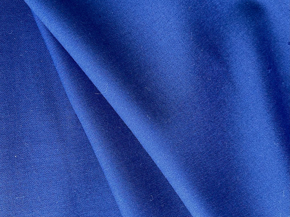Dramatic Cobalt Stretch Wool Twill (Made in Italy)