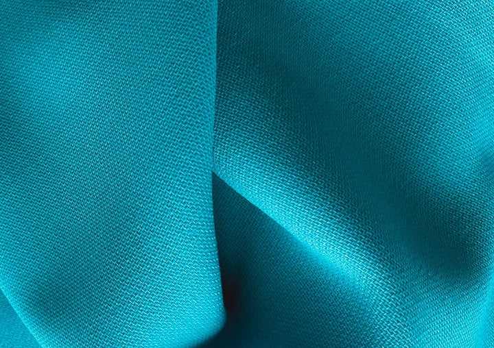 Designer Swimming Pool Blue Wool Tricotine Twill (Made in Italy)