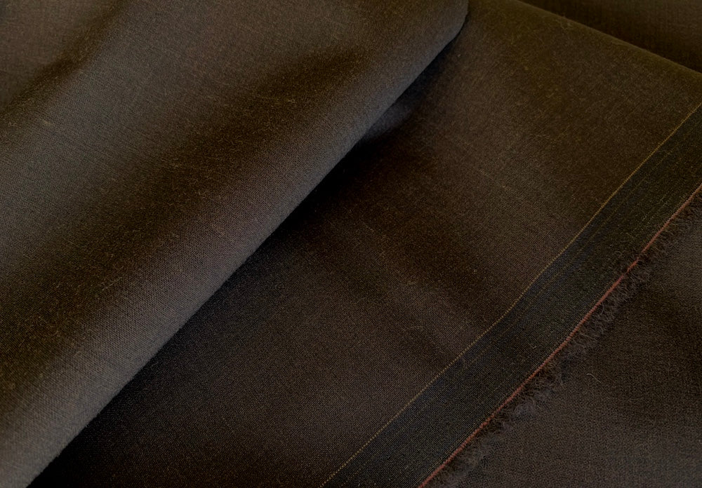 Bittersweet Brown Stretch Wool Suiting (Made in Japan)