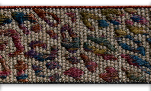 1 3/4" Rainbow Leopard Woven Ribbon (Made in France)