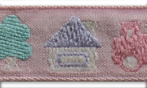 3/4" Pastel Locomotion Woven Ribbon