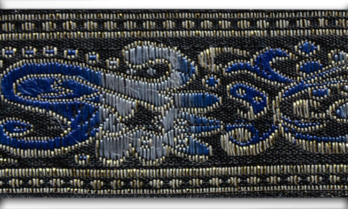 BLEU RUBANページ Blair Silk Épinglé - Worcester Blue Fabrics | Schumacher