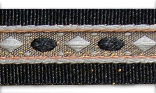 5/8" White Diamonds Woven Grosgrain Ribbon