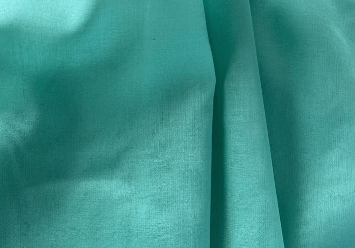 Semi-Sheer Dreamy Celestial Aqua Cotton Voile (Made in Italy)