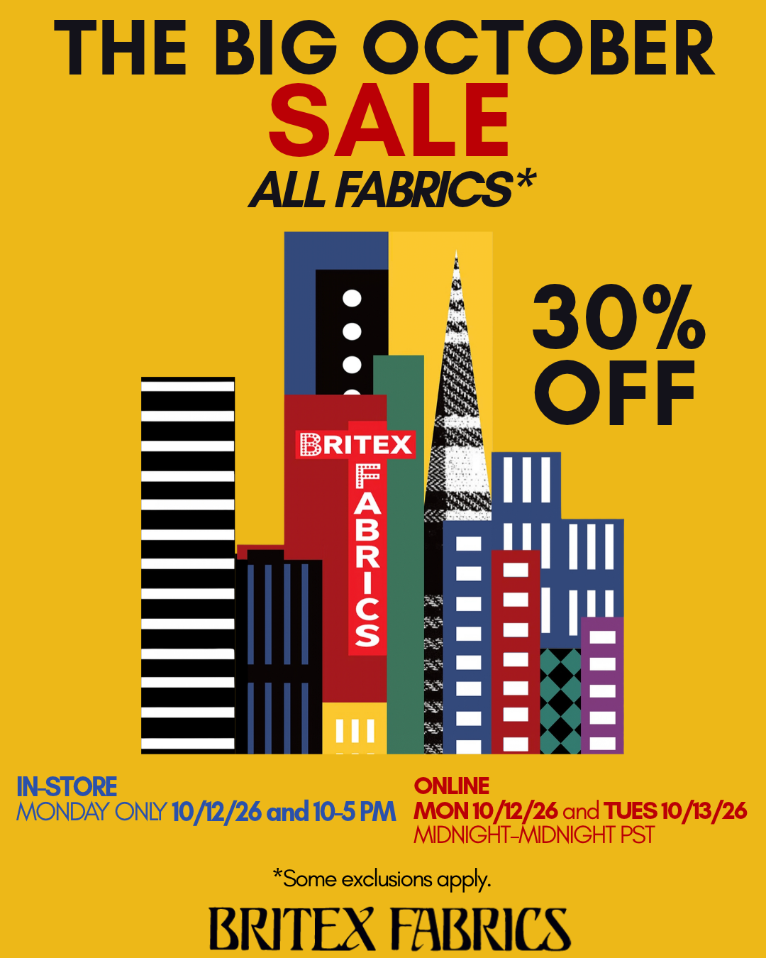 The BIG October Sale!!