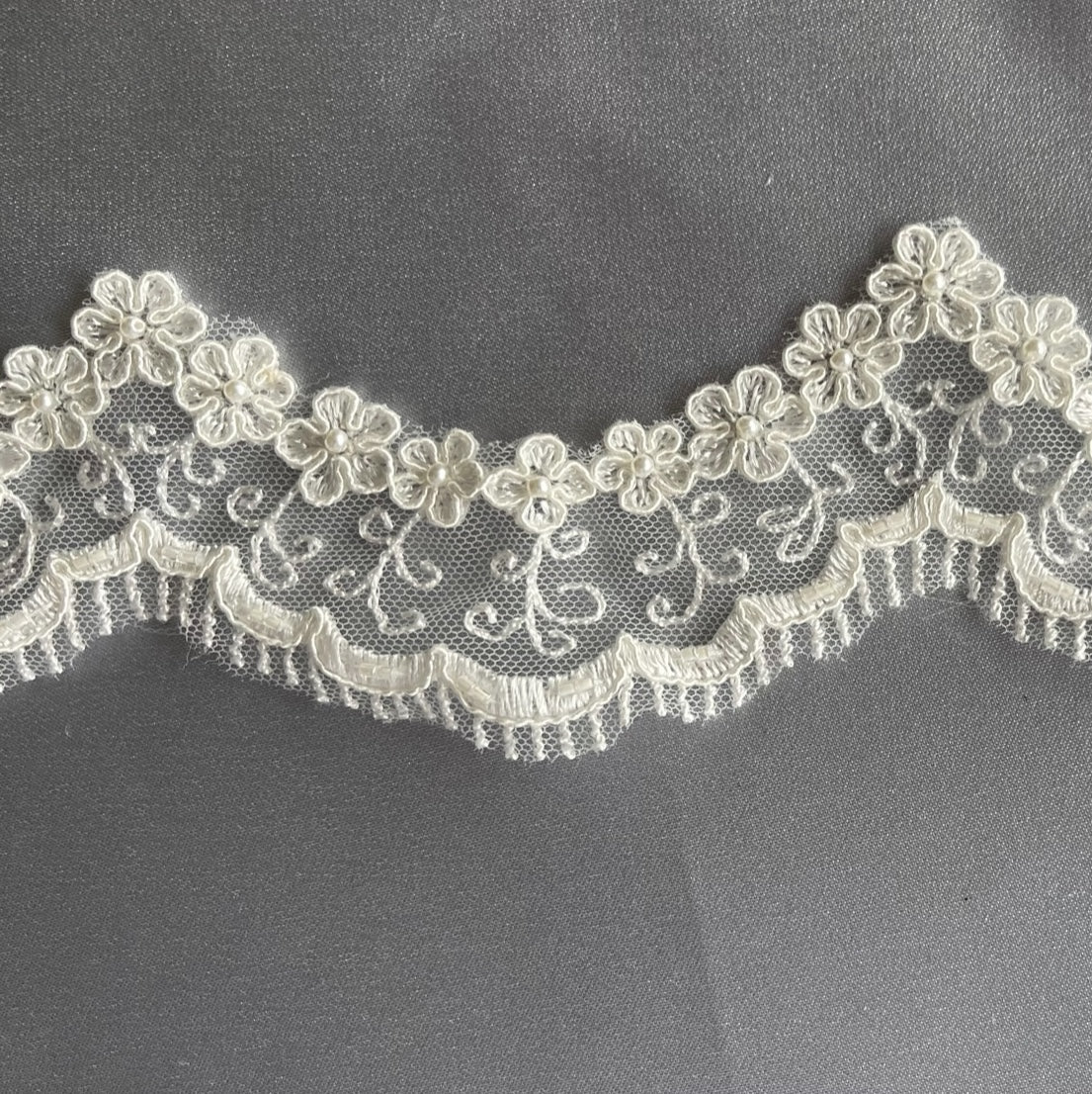 Sale Beaded Alencon Lace Border Trim