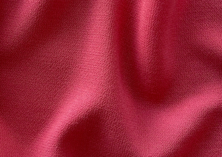 Mid-Weight Leaping Salmon Pink Double Wool Crepe (Made in Italy)