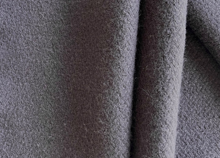 Mid-Weight Mottled Shark Gray Wool Melton Coating (Made in Italy)