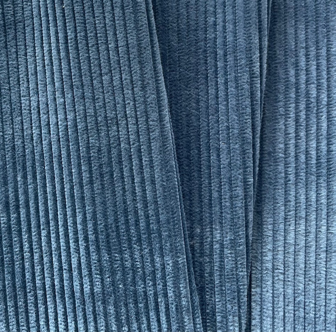 Etro Couture Denim Blue Wide Wale Cotton Corduroy (Made in Italy