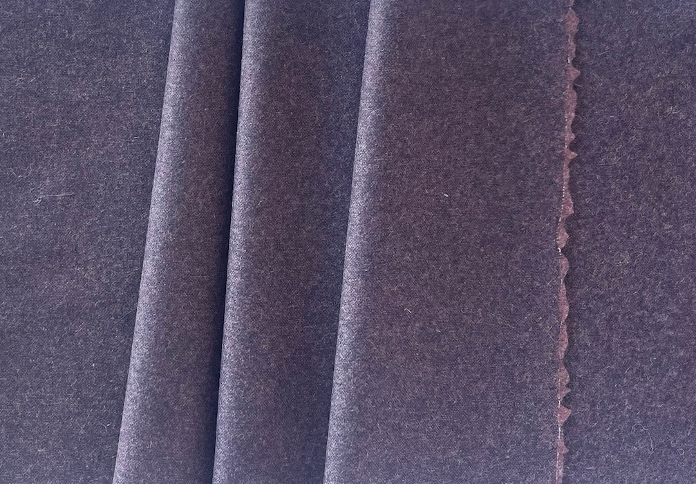 Shadowed Mauve Virgin Wool Flannel (Made in Italy)