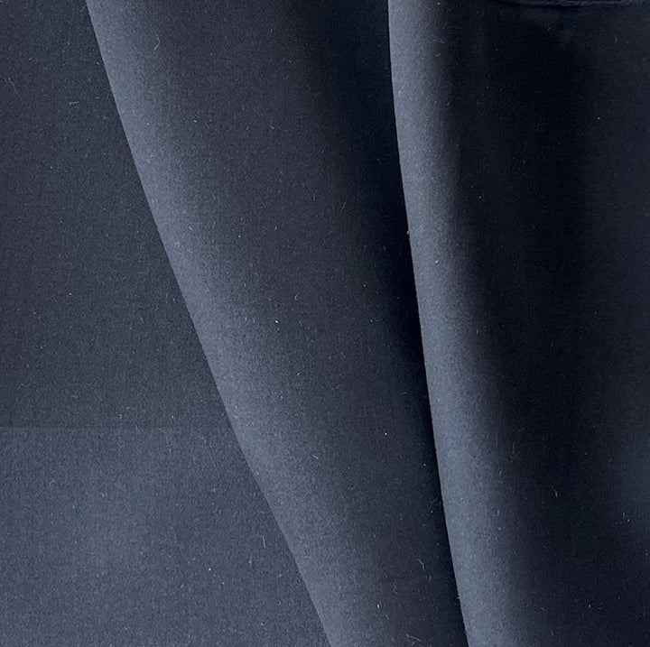 Heavier Ebony Elegance Silk Satin Blend Charmeuse (Made in Italy)