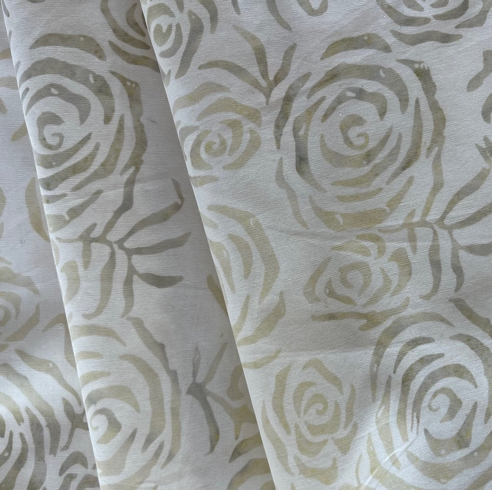 Rose Swirl Cotton Batik (Made in Indonesia)