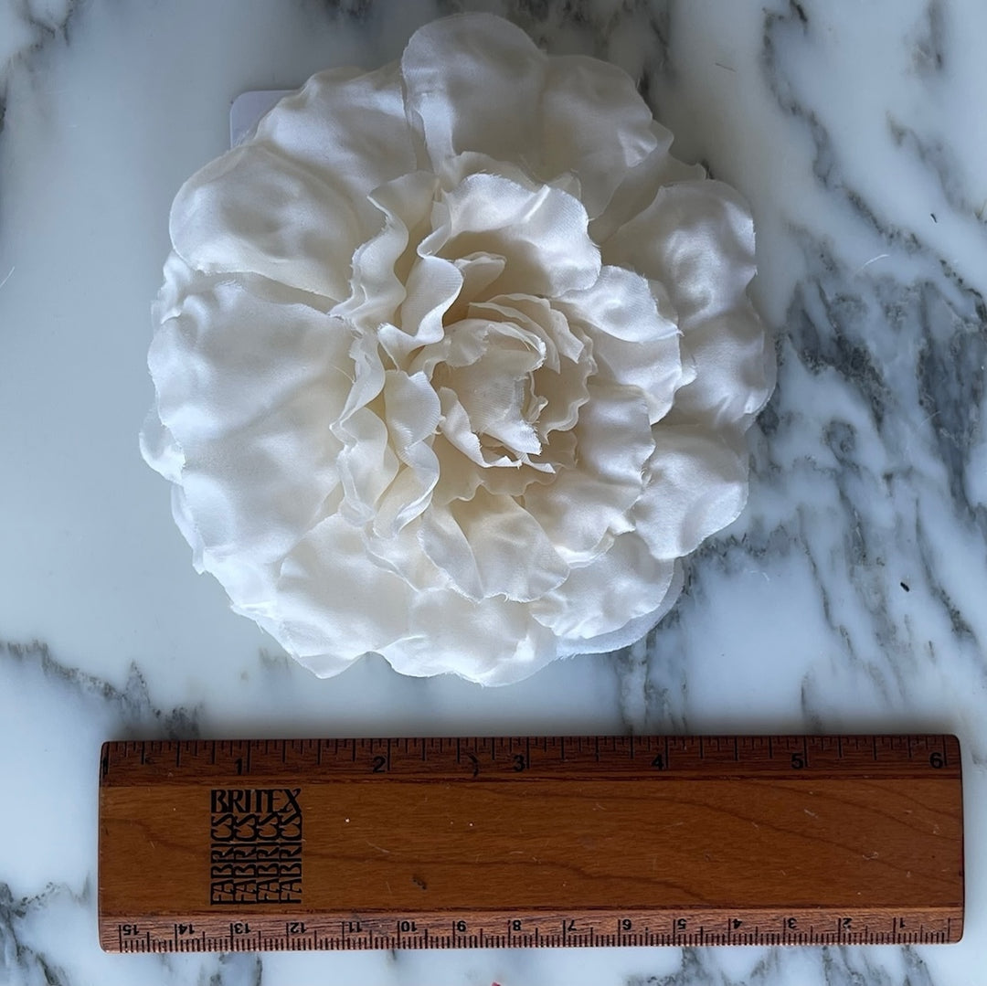 Swooning Ivory Wild Rose Silk Flower (Made in USA)