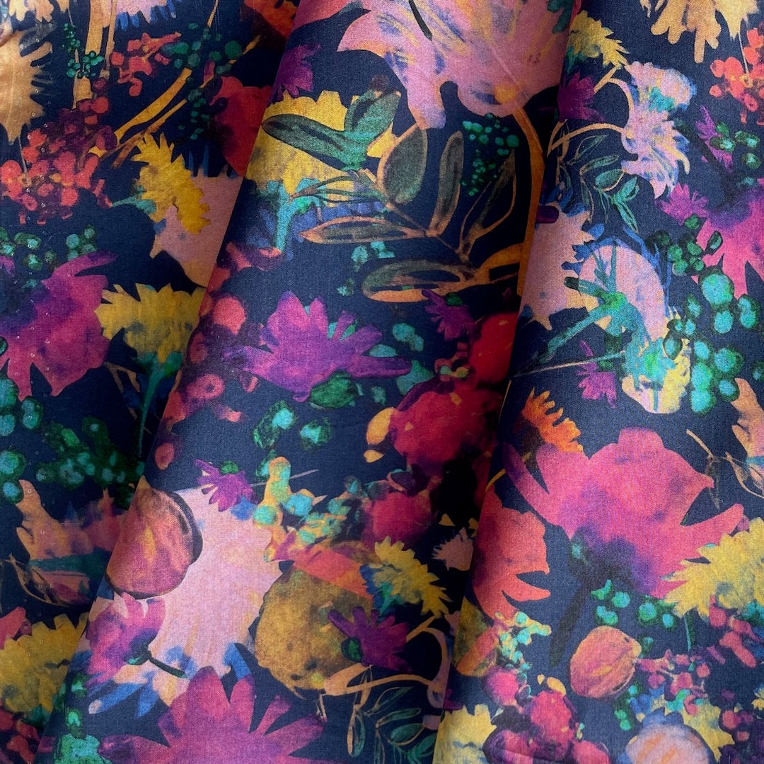 Golden Age Navy Liberty of London Tana Cotton Lawn (Made in Italy)