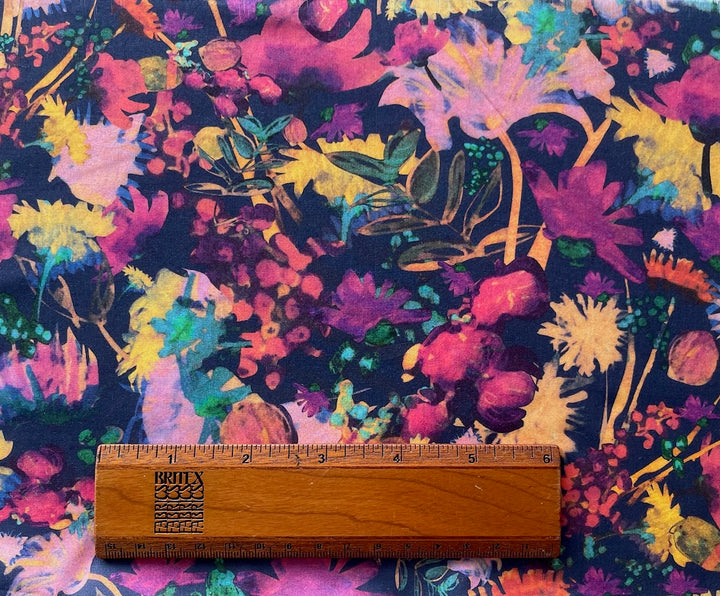 Golden Age Navy Liberty of London Tana Cotton Lawn (Made in Italy)
