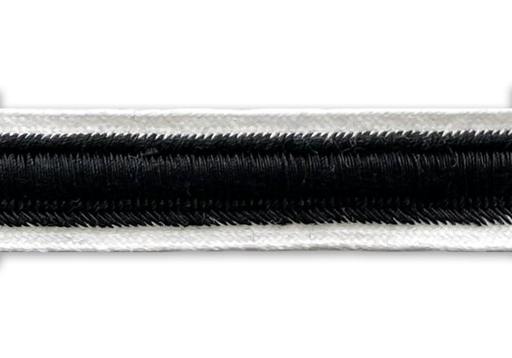 5/8" Ink & Clouds Double Edged Piping Trim (Made in France)