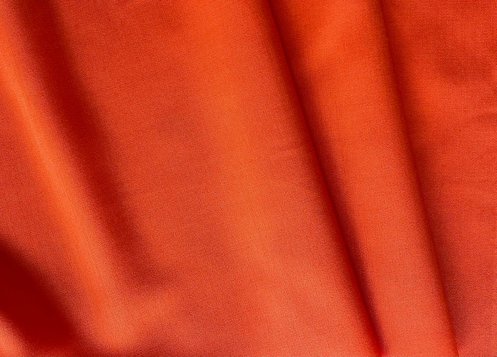 Midweight High-End Tangerine Dream Wool Twill (Made in Italy)