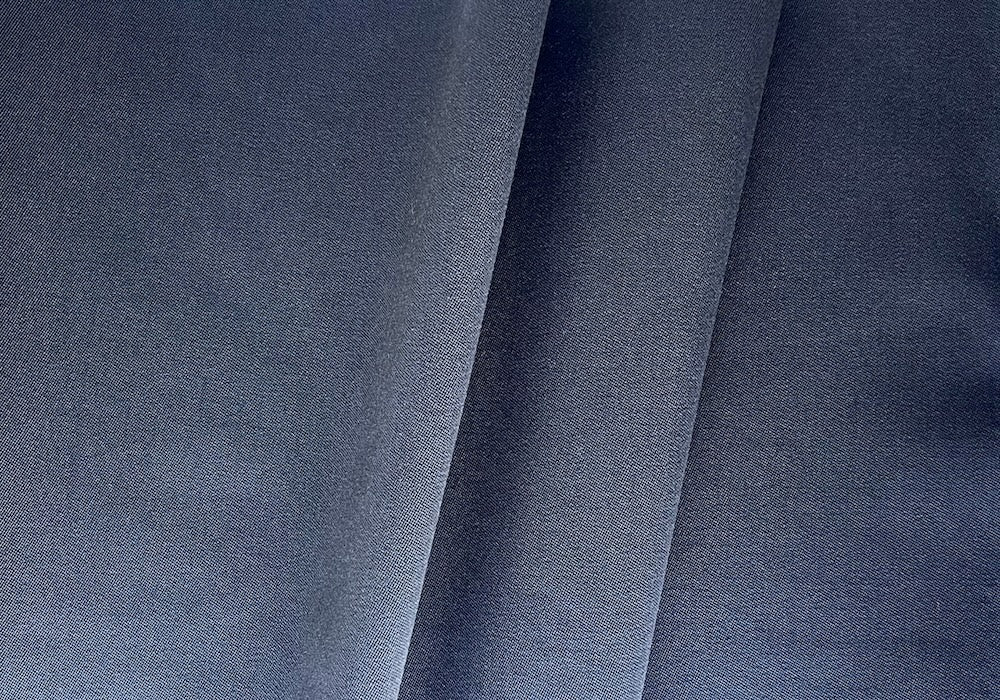 Heavier-Weight Deep Pewter Worsted Twill Wool Coating