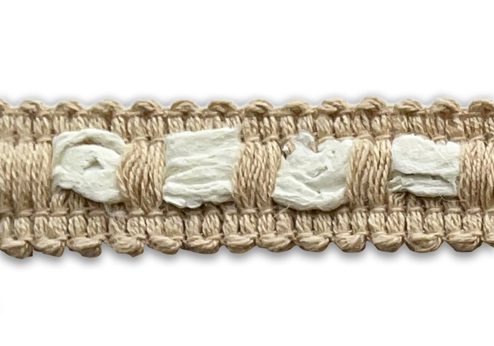 5/8" Cappuccino Frost Cotton Braided Trim (Made in France)