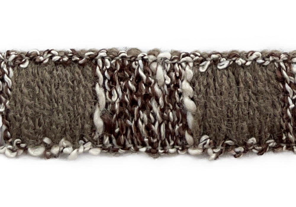 7/8" Cool Raw Umber Bouclé Trim (Made in France)