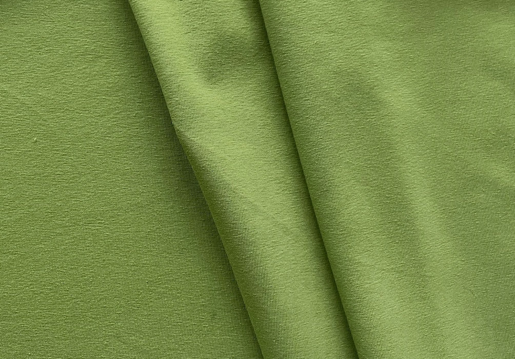Fresh Bud Green Cotton Knit (Made in the Netherlands)