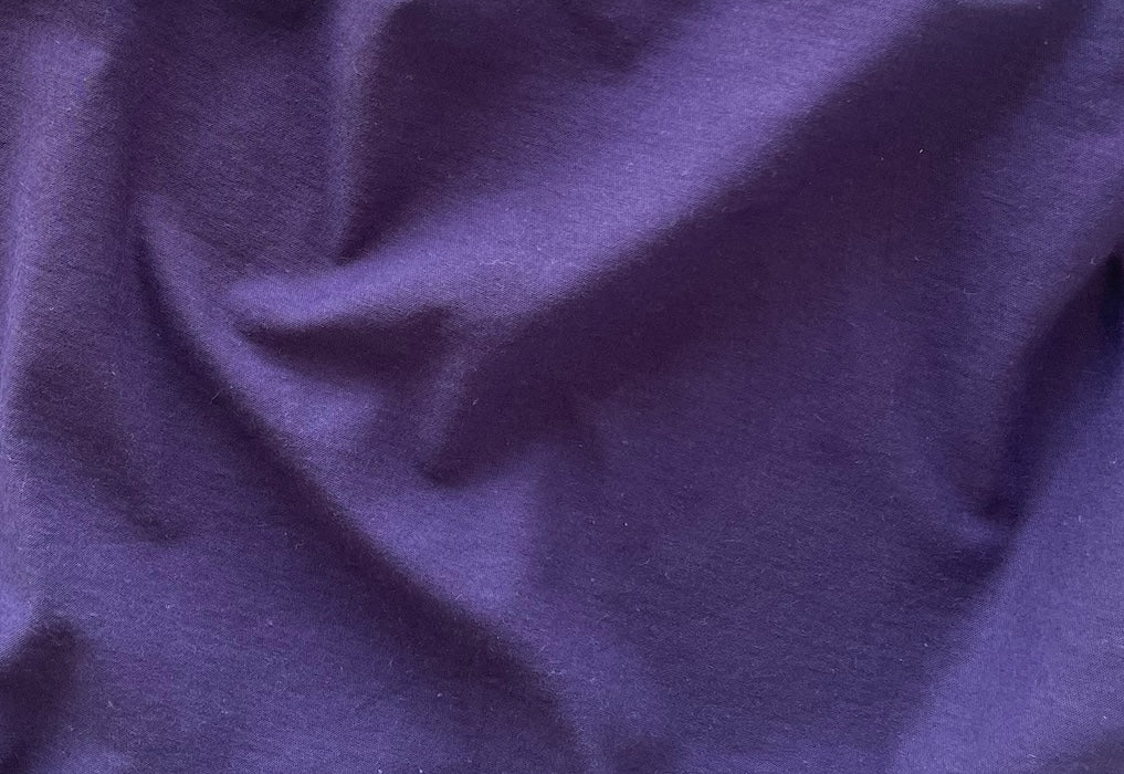 Mid-Weight Grape Jelly Cotton Knit (Made in  Italy)