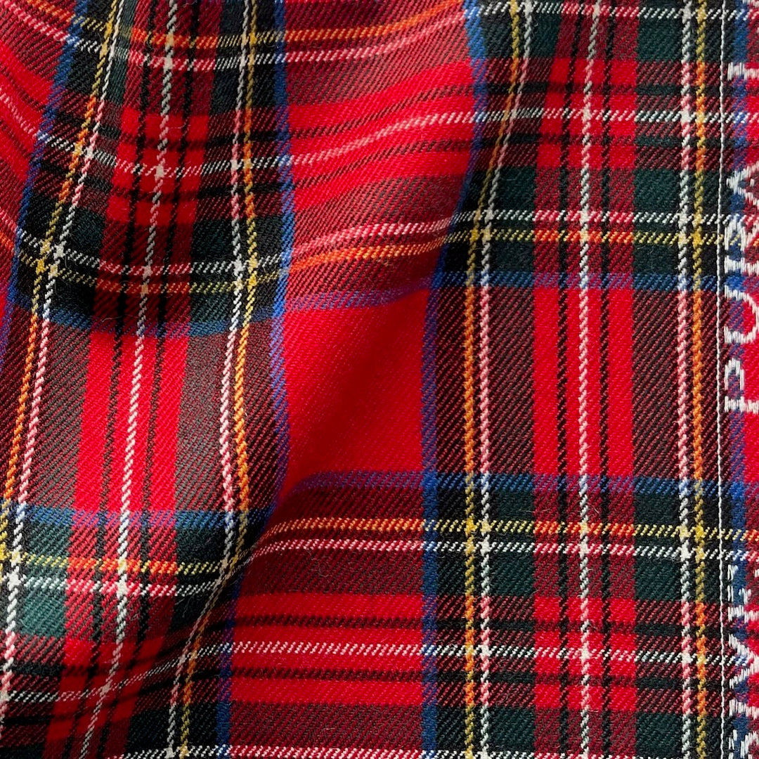 Grande couverture en laine écossaise Royal Stewart tartan Grande couverture en laine écossaise Royal Stewart tartan