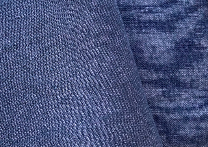 Mid-Weight Lilac Blues Cross-Dyed Linen