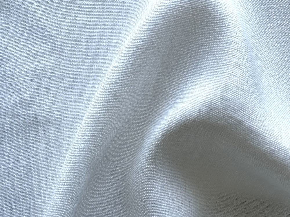 Fine Bright Sea Spray White Linen (Made in Belgium)