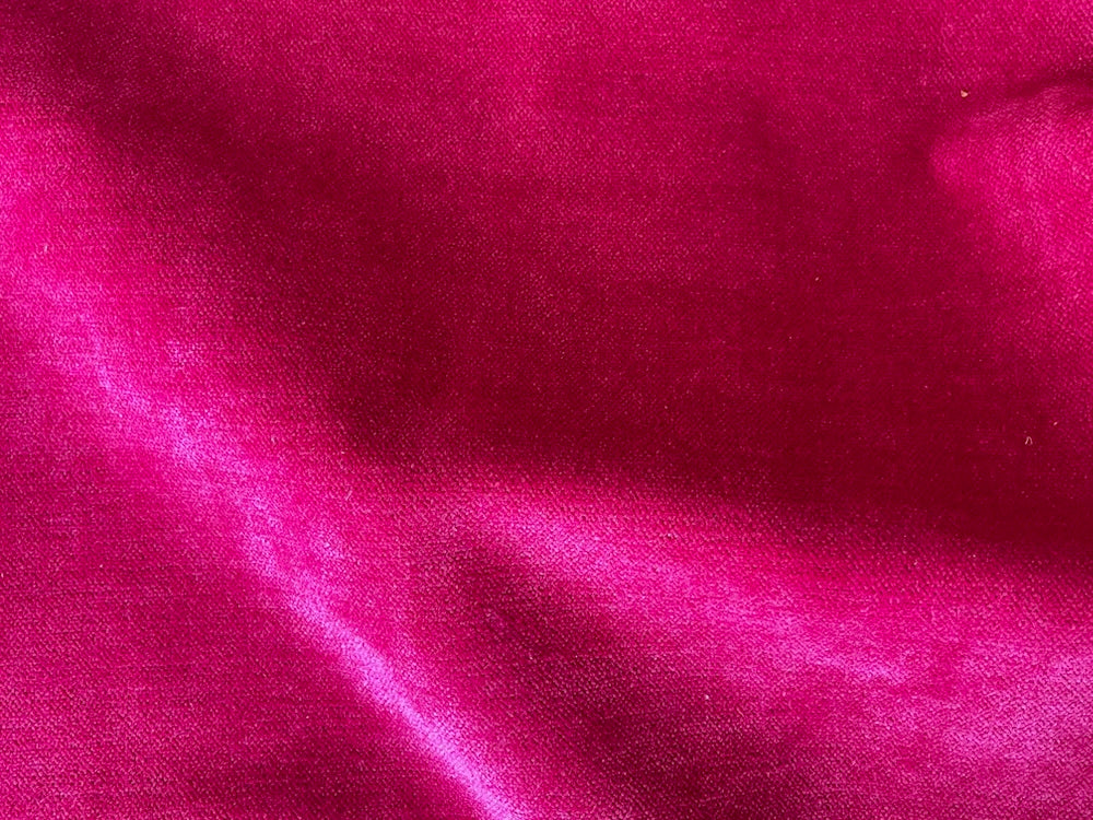 American Beauty Hot Pink Chenille Velvet (Exclusively Made for Britex in Turkey)