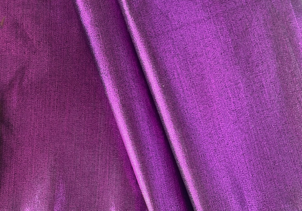 Etro Metallic Passiflora Stretch Cotton Denim (Made in Italy)