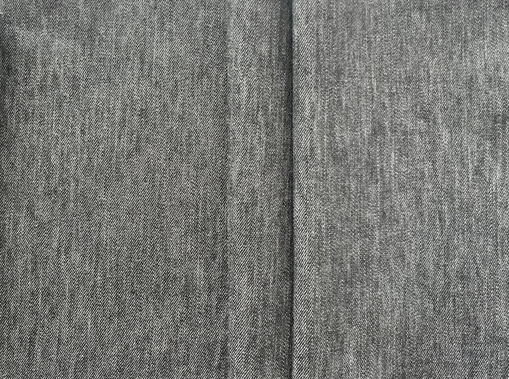 Light to Mid-Weight Whale Grey 10 oz Stretch Cotton Denim (Made in Italy)
