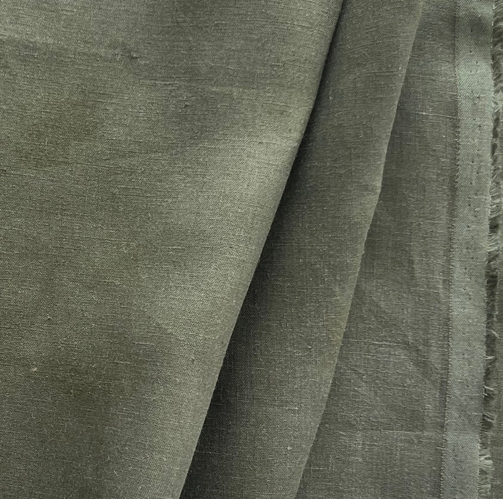 Mid-Weight Laurel Green Linen (Made in Italy)