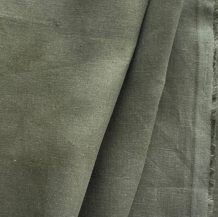 Mid-Weight Laurel Green Linen (Made in Italy)