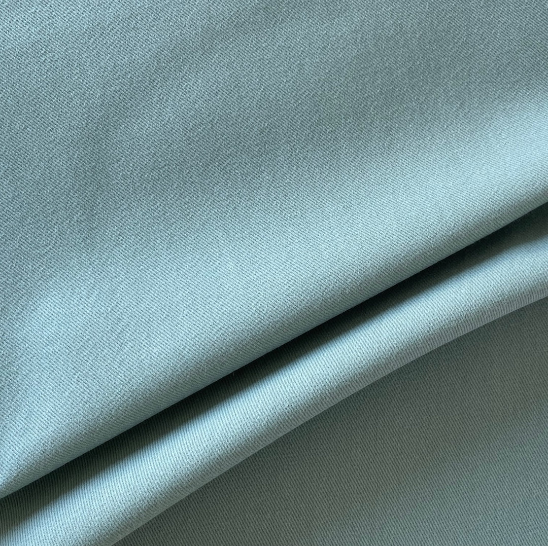 Mid-Weight Aqua Aloe Cotton Twill (Made in India)