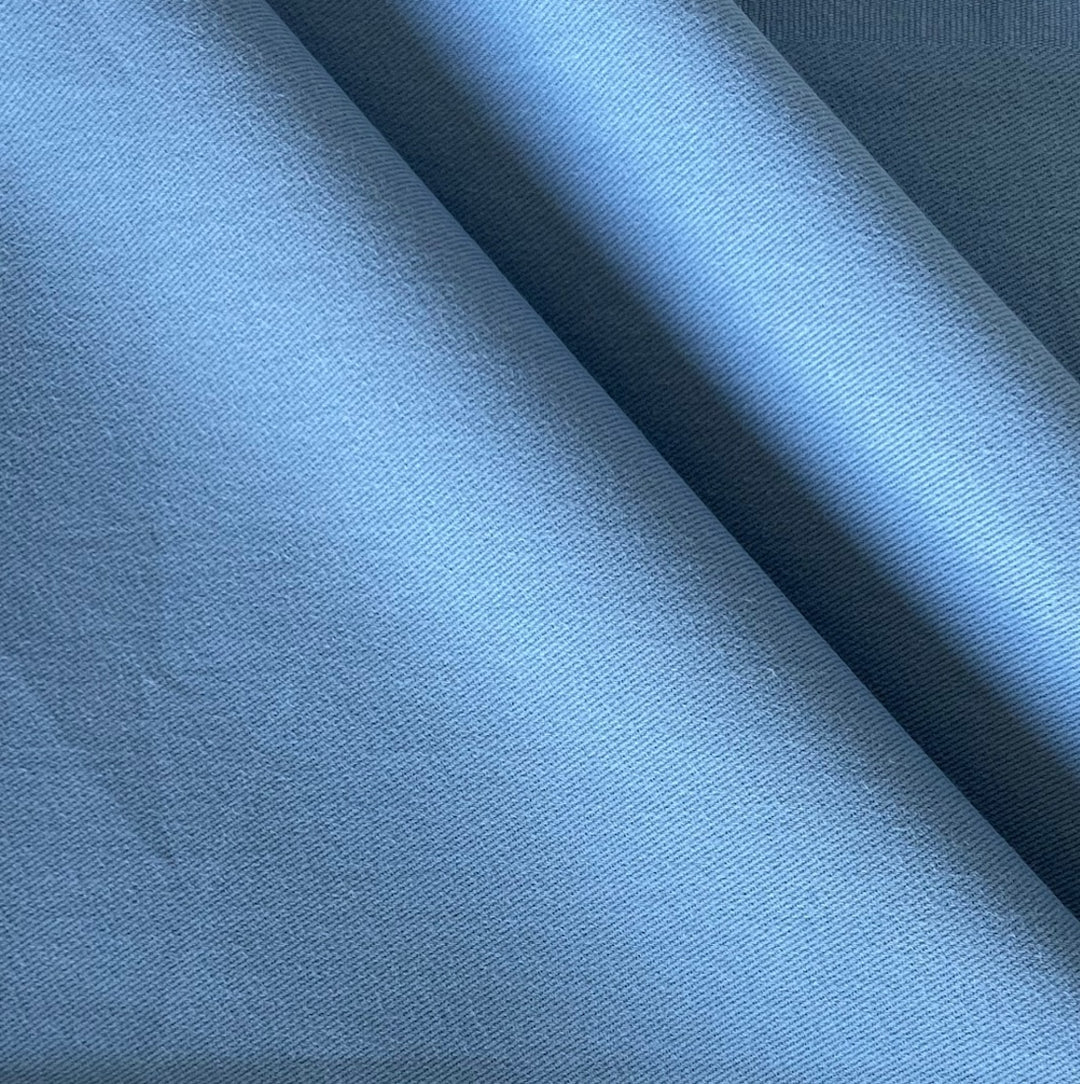 Mid-Weight Periwinkle Cotton Twill (Made in India)