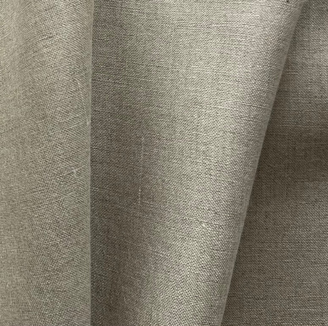 120" Wide Light to Mid-Weight Flax-Colored Linen (Made in Poland)