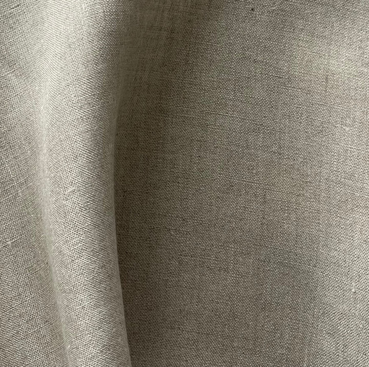 120" Wide Light to Mid-Weight Flax-Colored Linen (Made in Poland)